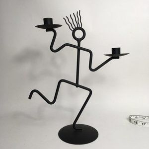 Kokopelli Iron Candle Holder